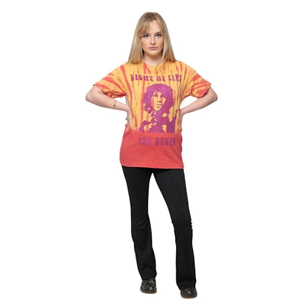 The Doors Unisex Adult Light My Fire Tie Dye T-Shirt XL Orange Orange XL