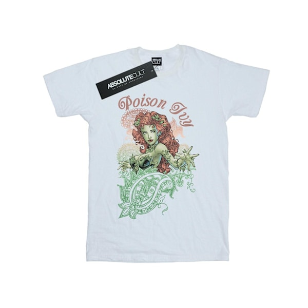 DC Comics Boys Poison Ivy Paisley T-shirt 7-8 år Vit White 7-8 Years