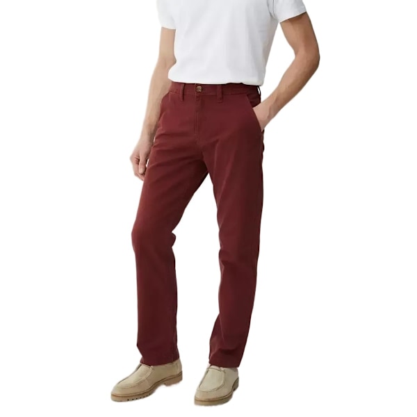 Mantaray Herrkläder Färgade Chinos 36S Mörk Röd Dark Red 36S