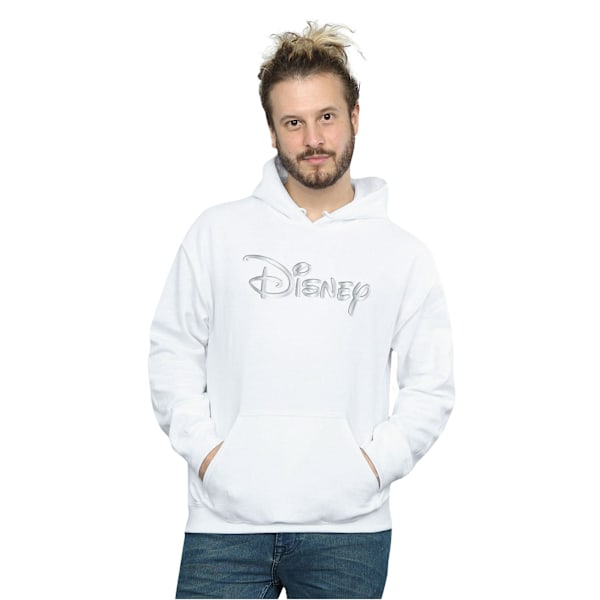 Disney Mens Glacial Logo Hoodie S Vit White S