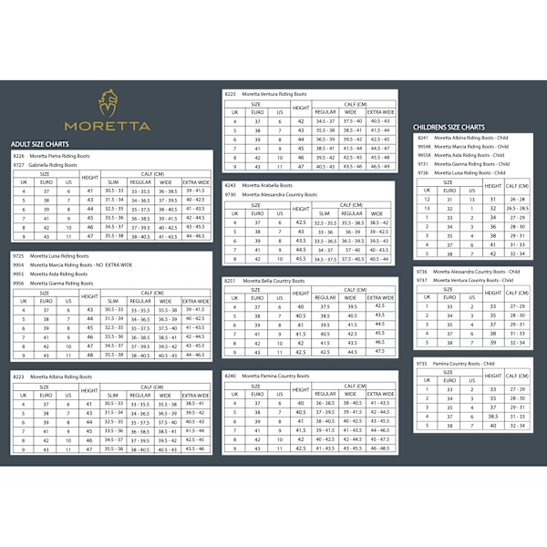 Moretta Barn/Barn Aida Läder Långa Ridstövlar 13 UK Barn Svart Black 13 UK Child