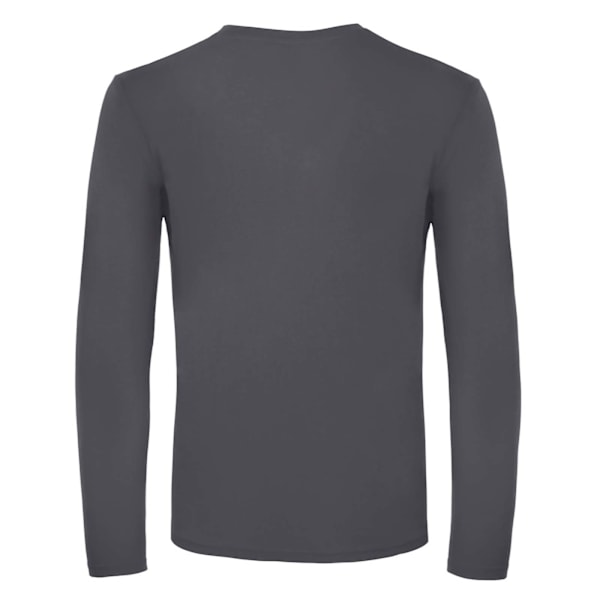 B&C Herr #E150 Långärmad T-shirt M Mörkgrå Dark Grey M