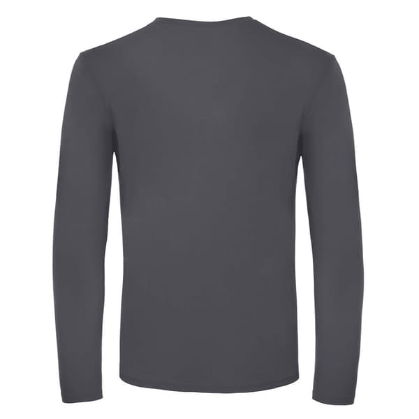 B&C Herr #E150 Långärmad T-shirt S Mörkgrå Dark Grey S