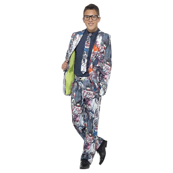 Smiffys Tonårspojkar Zombie Kostym Set S R Flerfärgad Multicoloured S R