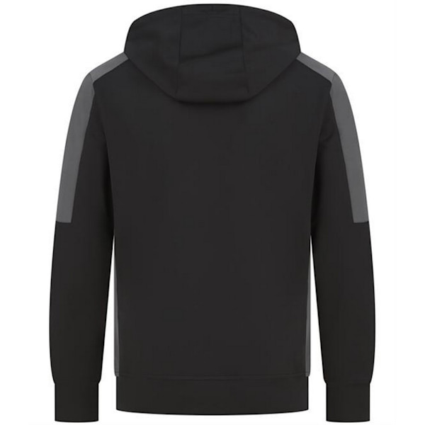 Finden & Hales Unisex Adult Team Contrast Panel Hoodie XL Svart Black/Gunmetal Grey XL
