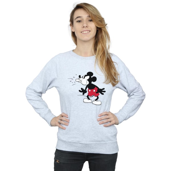 Disney Mickey Mouse Tongue Sweatshirt dam/dam M Heather G Heather Grey M