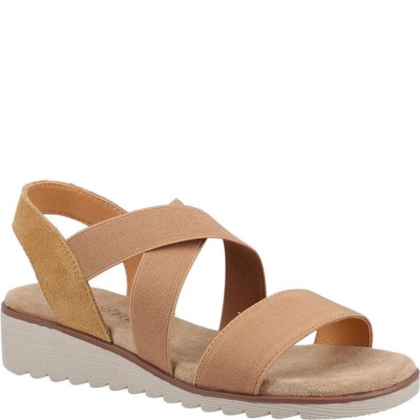 Fleet & Foster Dam/Damer sia Lädersandaler 6 UK Tan Tan 6 UK