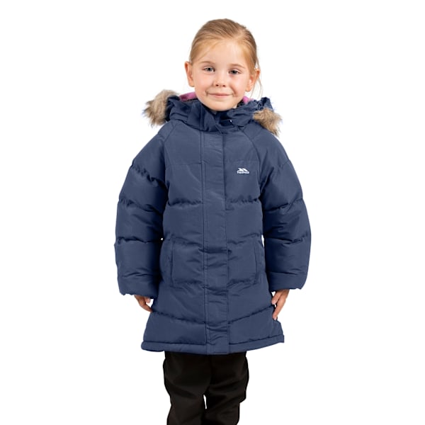 Trespass Girls Unique Padded Jacket 3-4 år Marinblå Navy 3-4 Years