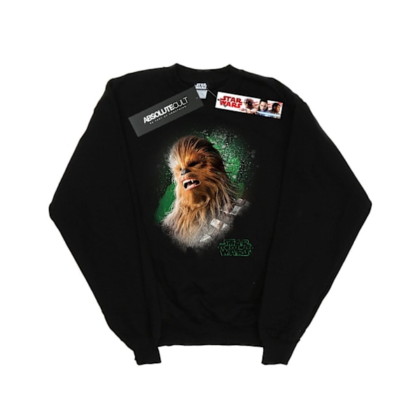 Star Wars Girls The Last Jedi Chewbacca Borstad Sweatshirt 7-8 Black 7-8 Years