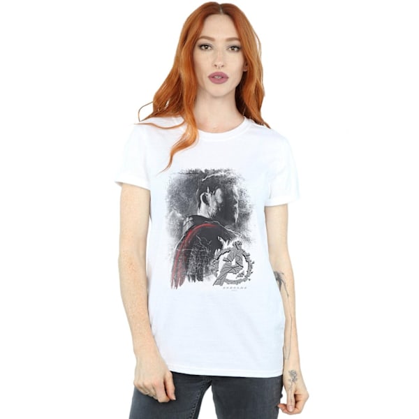 Marvel Womens/Ladies Avengers Endgame Thor Brushed Cotton Boyfr White S