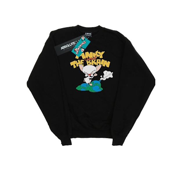 Animaniacs Boys The Brain World Domination Sweatshirt 12-13 År Black 12-13 Years