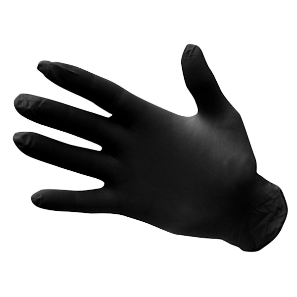 Portwest Unisex Vuxen A925 Pulverfri Nitril Engångshandske Black 10