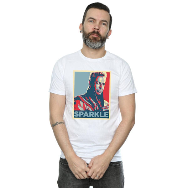 Marvel herr Thor Ragnarok Grandmaster Sparkle T-shirt 4XL vit White 4XL
