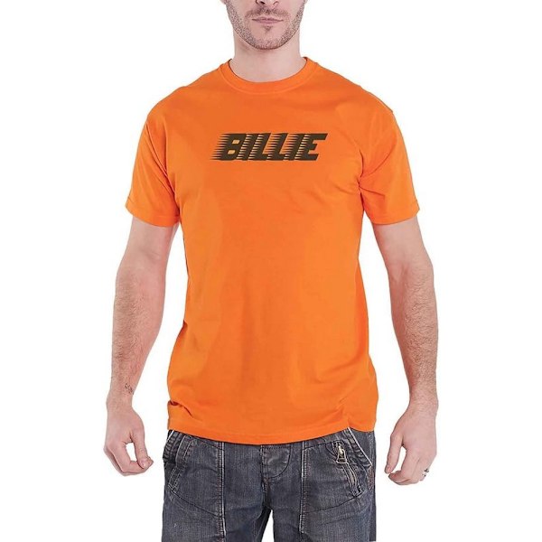 Billie Eilish Unisex Adult Blohsh Racer Logo T-Shirt XXL Orange Orange XXL