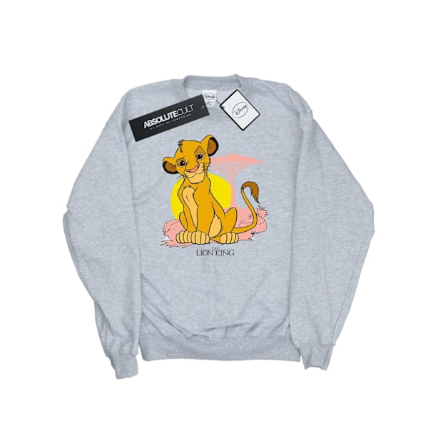 Disney Herr The Lion King Simba Pastell Sweatshirt XXL Sports Grå Sports Grey XXL