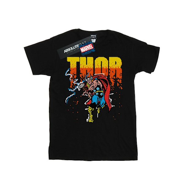Marvel Pojkar Thor Pixelated T-Shirt 9-11 År Svart Black 9-11 Years