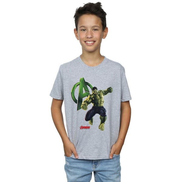 Hulk Boys Pose T-Shirt 12-13 år Sportgrå Sports Grey 12-13 Years