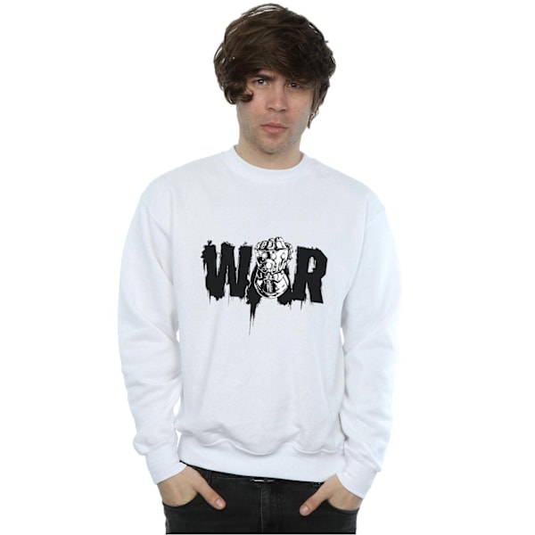 Marvel Mens Avengers Infinity War Fist Sweatshirt S Vit White S