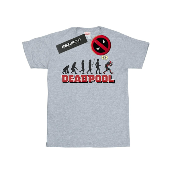 Marvel Womens/Ladies Deadpool Evolution Bomull Boyfriend T-Shir Sports Grey M