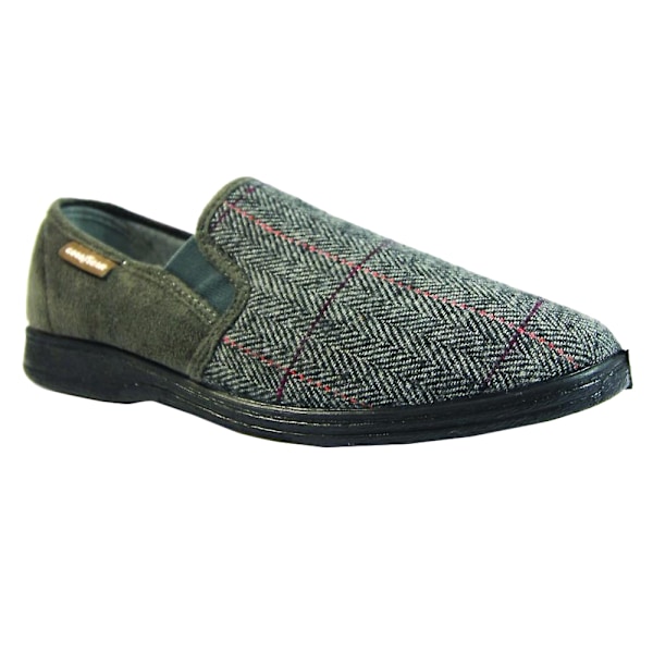 Goodyear Harrison Tweed Tofflor för Herr 8 UK Grå Grey 8 UK