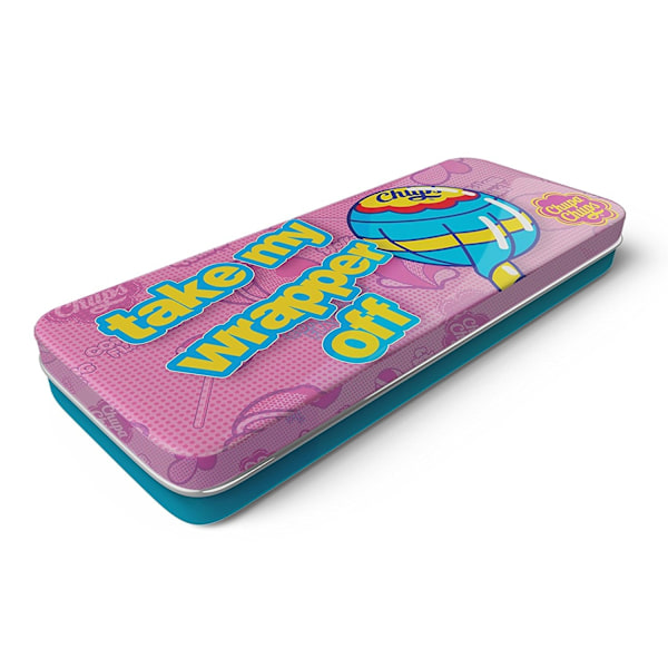 Chupa Chups Tennpennal i plåt, One Size, Rosa/Blå Pink/Blue One Size