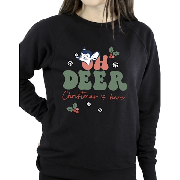 Disney Dam/Damer Bambi Oh Deer Sweatshirt S Svart Black S