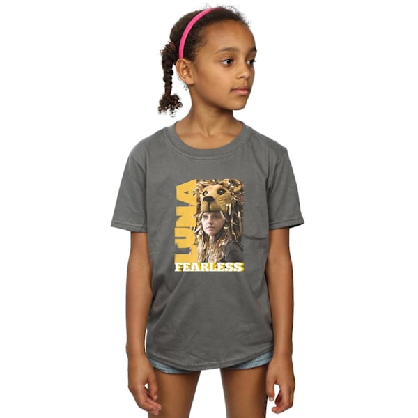 Harry Potter T-shirt för flickor Luna Fearless i bomull, 7-8 år, kol Charcoal 7-8 Years