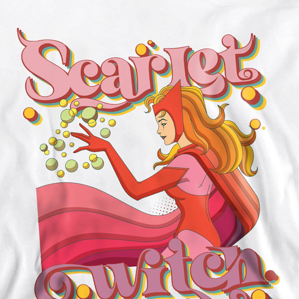 Marvel Unisex Vuxen Hero Vibes Scarlet Witch Sweatshirt M Vit White M