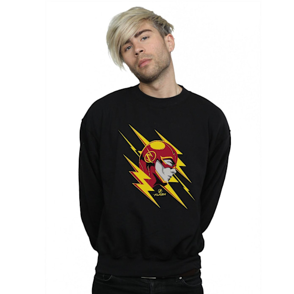 DC Comics Herr The Flash Lightning Portrait Sweatshirt S Svart Black S