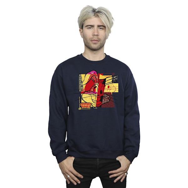 Looney Tunes Herr Bugs Bunny Kanin Nyår Sweatshirt L Marinblå Navy Blue L