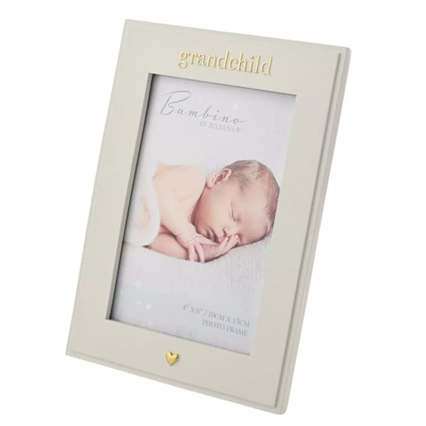 Bambino Fotoram för Barnbarn, One Size, Grå Grey One Size