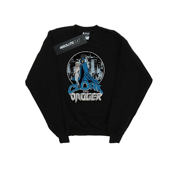 Marvel Herr Cloak And Dagger Retro Sweatshirt L Svart Black L
