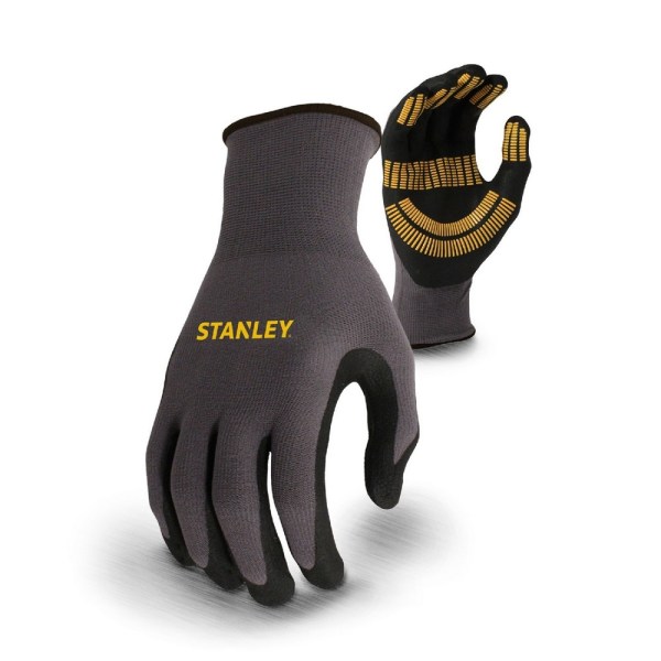 Stanley Unisex Razor Thread Utility Safety Gloves L Svart Black L