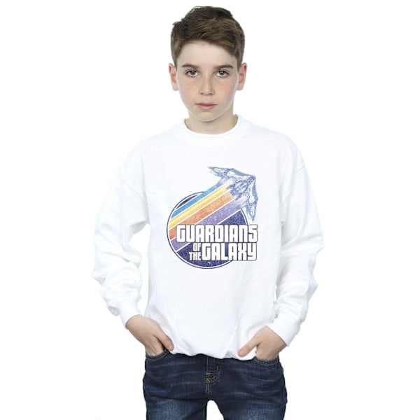 Guardians Of The Galaxy Boys Badge Rocket Sweatshirt 5-6 år White 5-6 Years