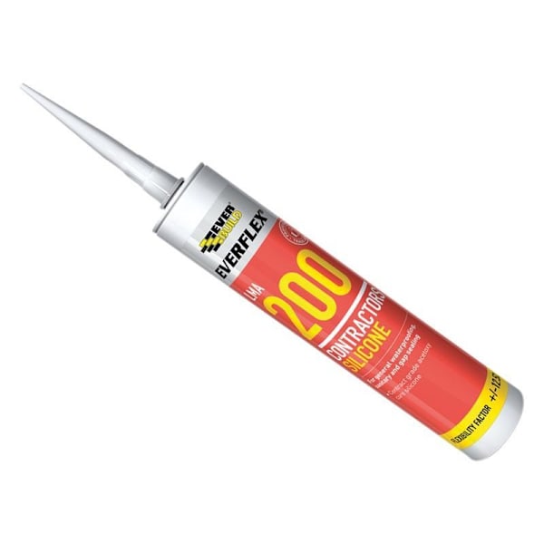 Everbuild Sika Lma 200 Entreprenörssilikon 295ml Transparent Translucent 295ml