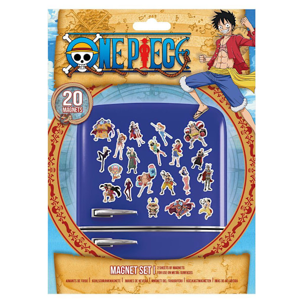One Piece The Great Pirate Era Kylskåpsmagnet (20-pack) One S Multicoloured One Size