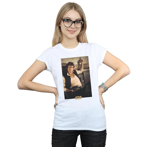 Star Wars Dam/Kvinnor Han Solo Mos Eisley Bomull T-shirt L Vit White L