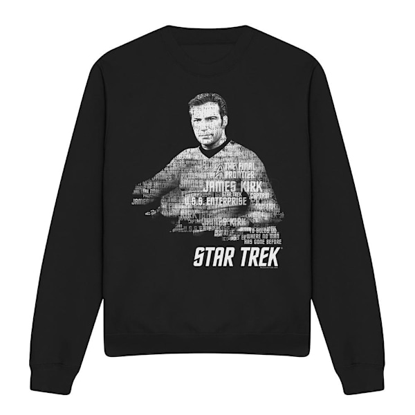Star Trek Unisex Vuxen Ord Kapten Kirk Sweatshirt L Svart Black L