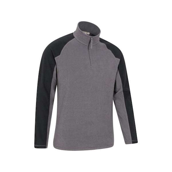 Mountain Warehouse Ashbourne II Fleece Tröja med Halv Dragkedja Herr XXS Da Dark Grey XXS