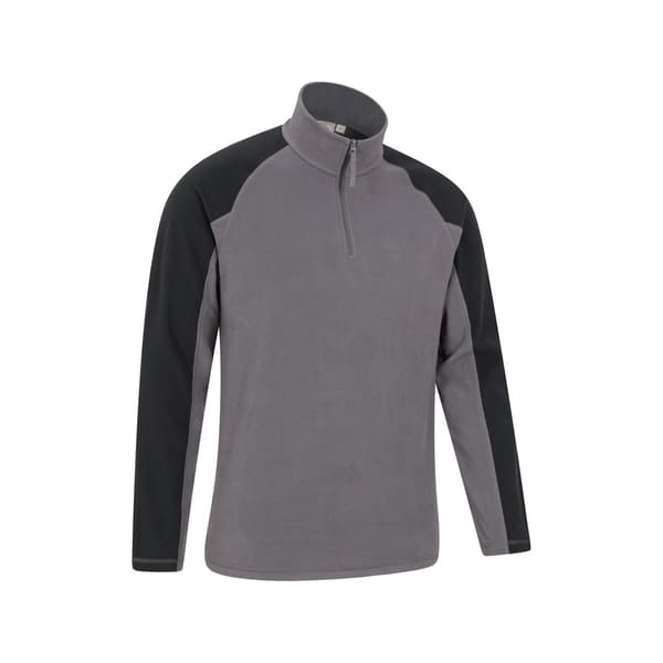 Mountain Warehouse Herr Ashbourne II Halvdragkedja Fleecetröja XXL Da Dark Grey XXL