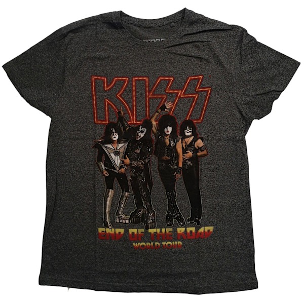 Kiss Unisex Adult End Of The Road Tour Bomull T-shirt M Brindle Brindle M