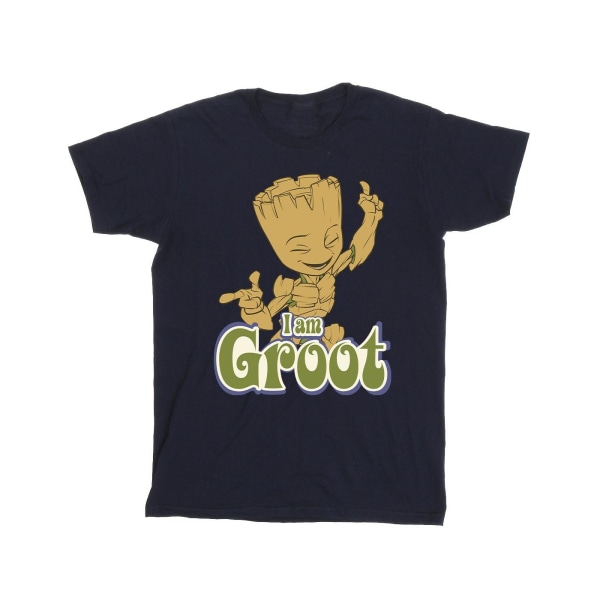 Guardians Of The Galaxy Boys Groot Dancing T-Shirt 5-6 år Na Navy Blue 5-6 Years