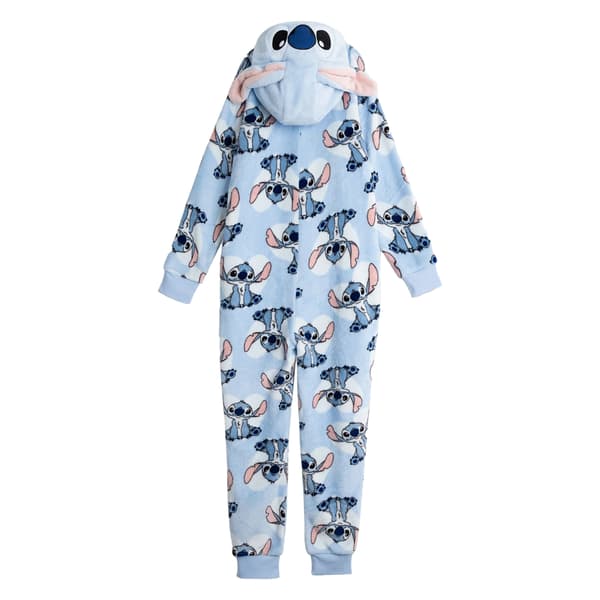 Lilo & Stitch Flickor Stitch Allt-i-ett Nattkläder 7-8 År Blå Blue 7-8 Years