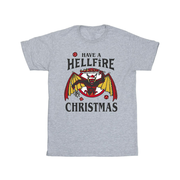 Netflix Stranger Things Hellfire Jul T-shirt L Sport Sports Grey L