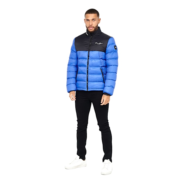 Born Rich Mens Lyden Oversized Puffer Jacket L Azure Azure L