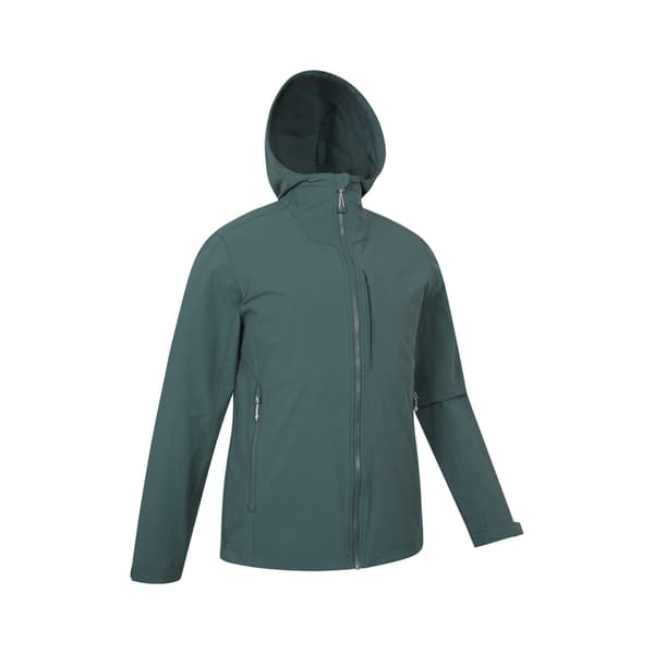 Mountain Warehouse Herr Retreat Packbar Soft Shell Jacka XXL Green XXL
