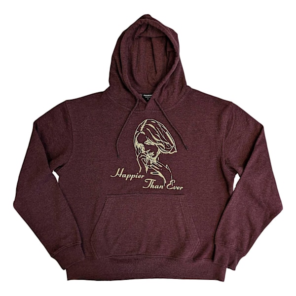 Billie Eilish Unisex Vuxen Happier Than Ever Pullover Hoodie S Brown S