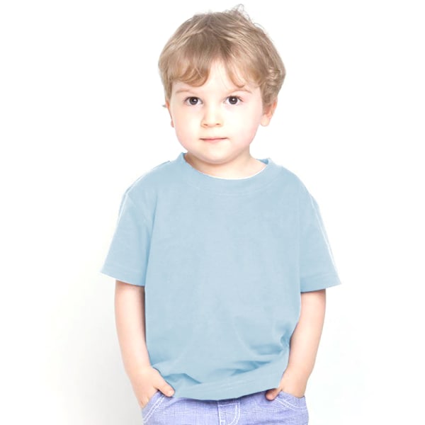Larkwood Baby/Childrens Crew Neck T-Shirt / Schoolwear 3-4 Pale Pale Blue 3-4