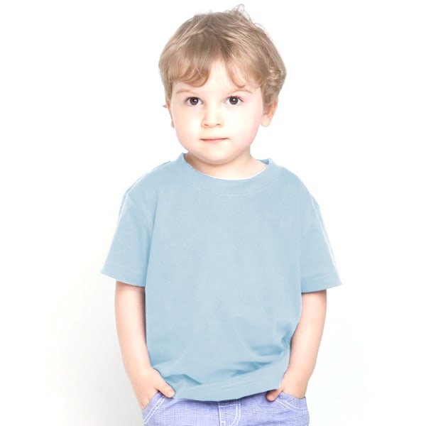 Larkwood Baby/Childrens Crew Neck T-Shirt / Schoolwear 5-6 Pale Pale Blue 5-6