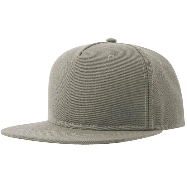 Atlantis Unisex Vuxen 5 Panel Snapback Baseball Cap One Size Grå Grey One Size